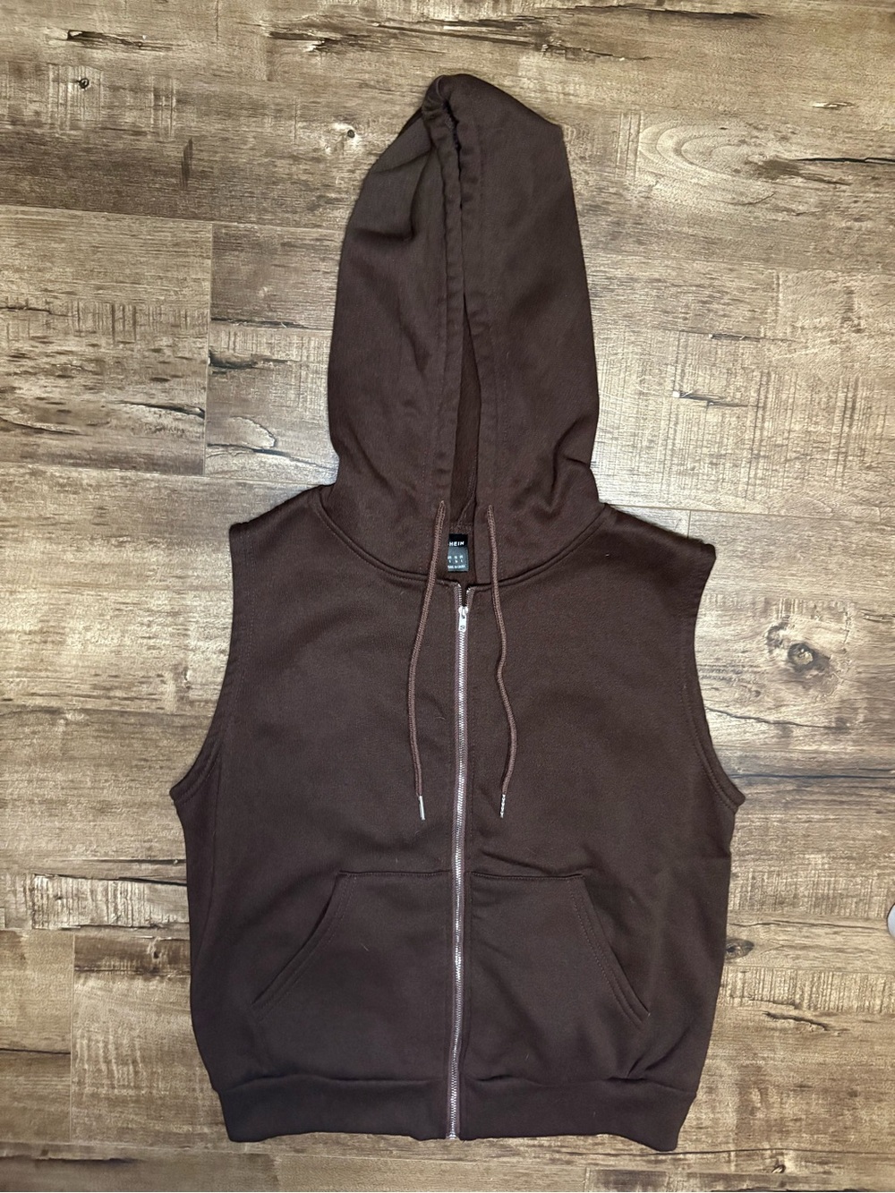 SHEIN Zip-Up Hoodie Vest